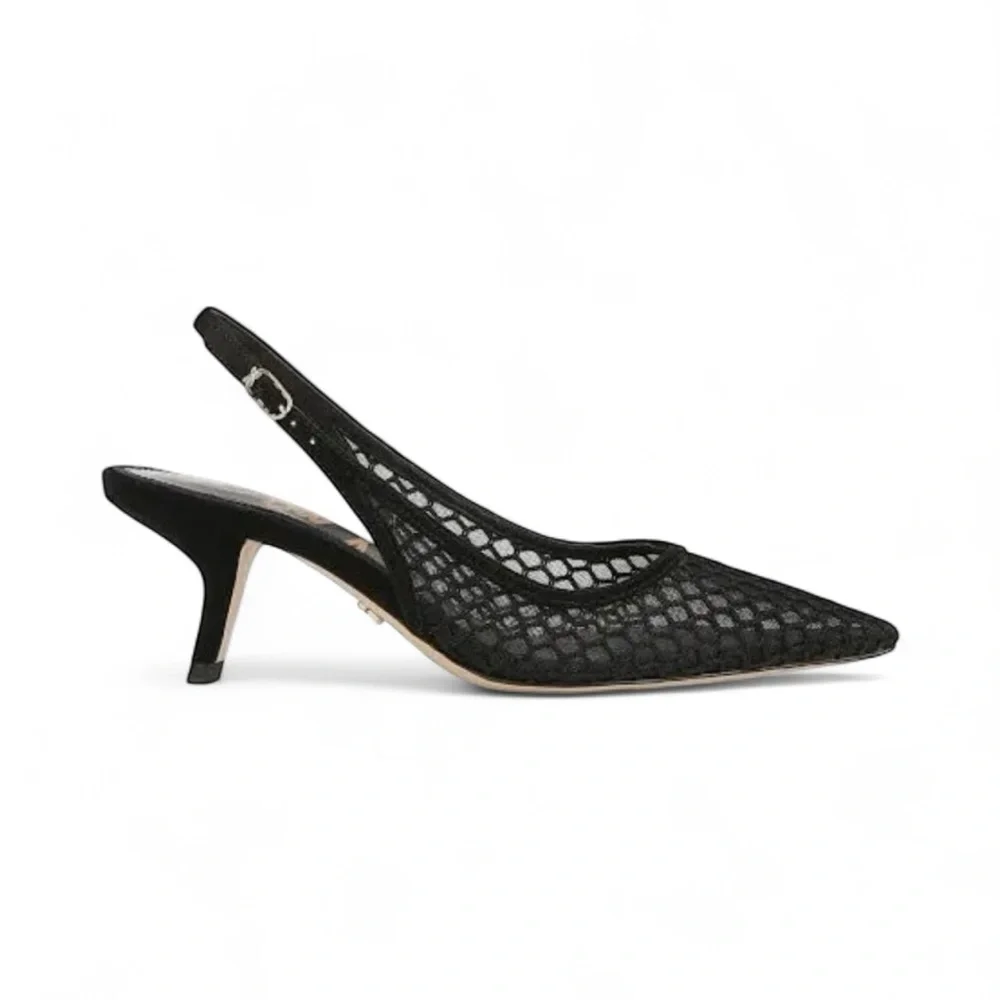 Sam Edelman Bianka Sling in Black Net - Picture 3 of 11